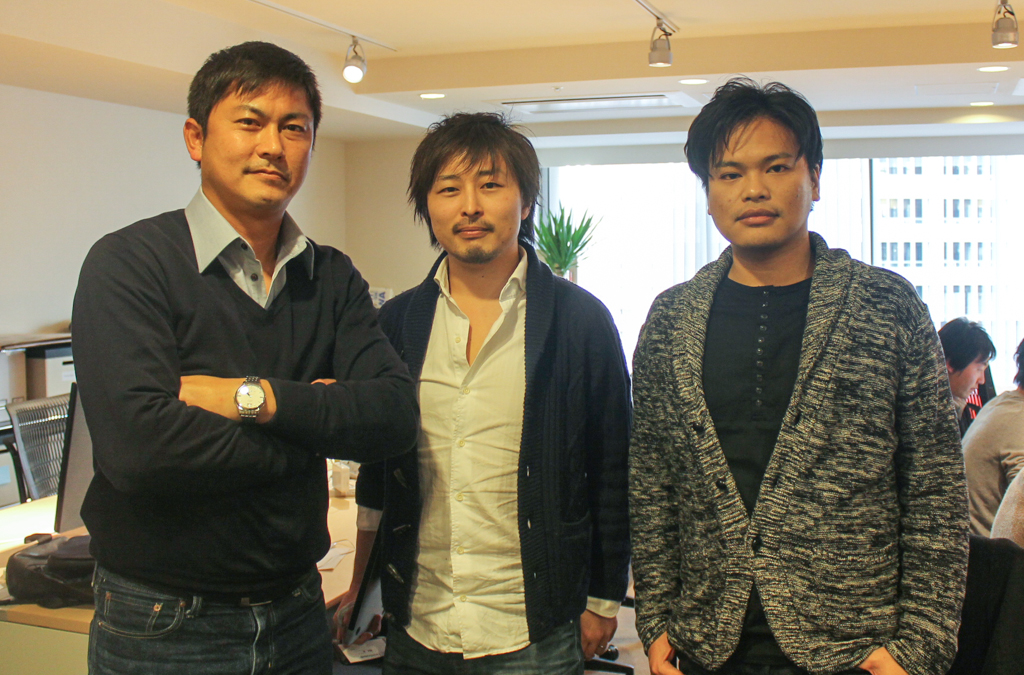 左から小川淳氏、須藤憲司氏、瀧野諭吾氏(写真は2月のもの)