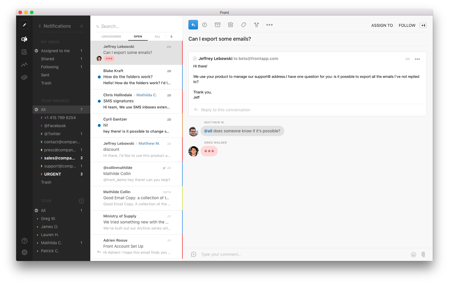 Front Email Solution Front、Eメールの新境地を開拓するために1000万ドルを調達 | TechCrunch Japan Archive