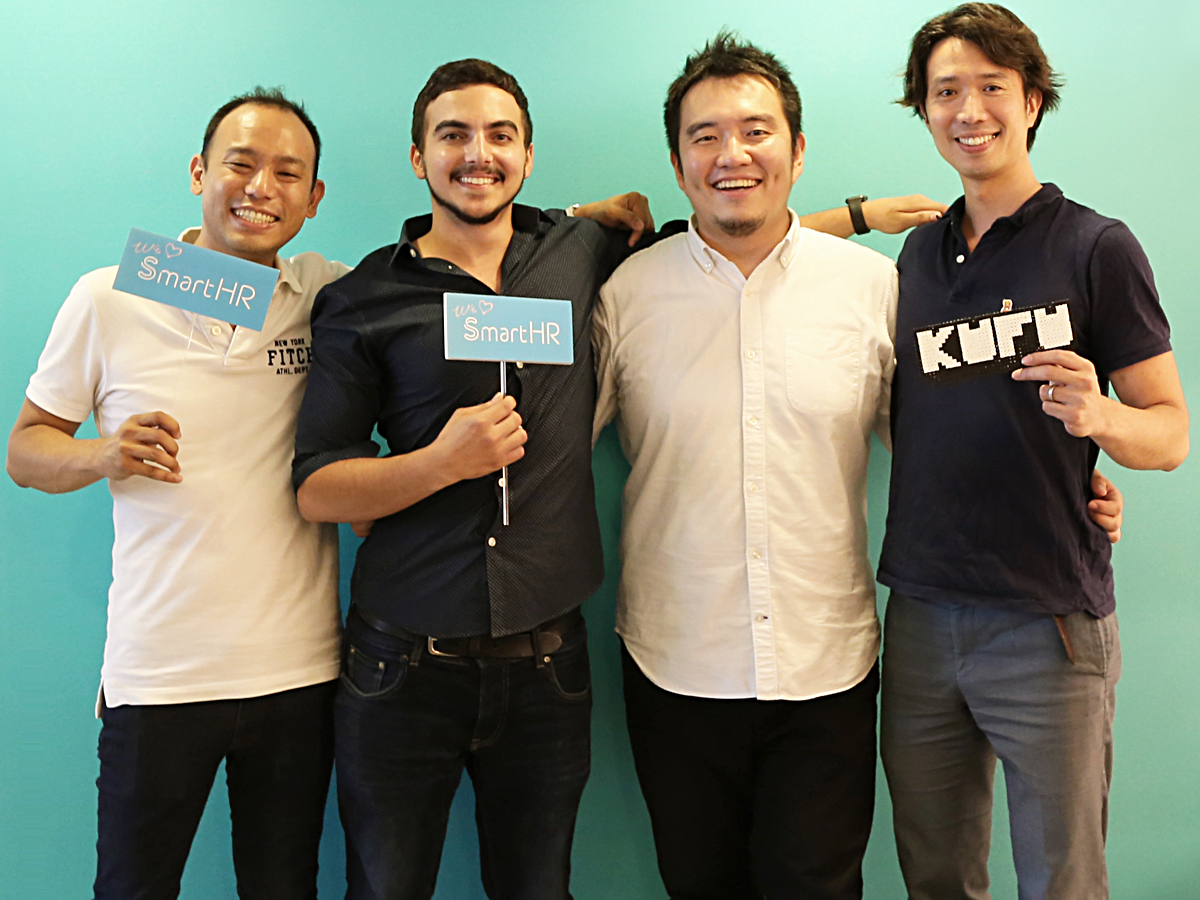 左から500 Startups Japanの澤山陽平氏、James Riney氏、KUFUの宮田昇始氏、WiLの難波俊充氏
