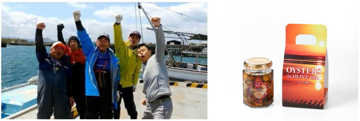 大分県漁業協同組合中津支店 ひがた美人生産者部会によるブランド牡蠣の出品