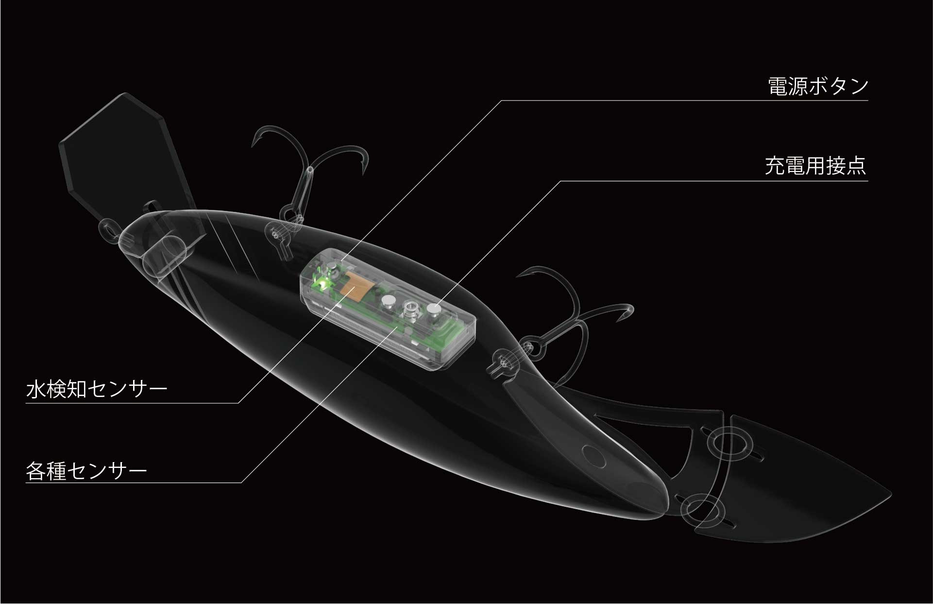 魚が食いつくまでのルアーの動きや水中環境をデータ化し「釣りの秘密」を探るIoTルアーが登場